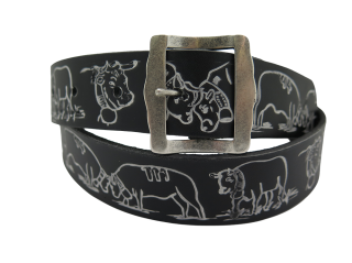 Ledergurt Trach Stecher 40mm (11809/120-40.1W)